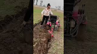 Cultivator, plow and tiller, ride-on rotary tiller, micro tiller, small trencher