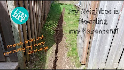 Fixing My Yard Drainage - The Neighbor Is Flooding Me