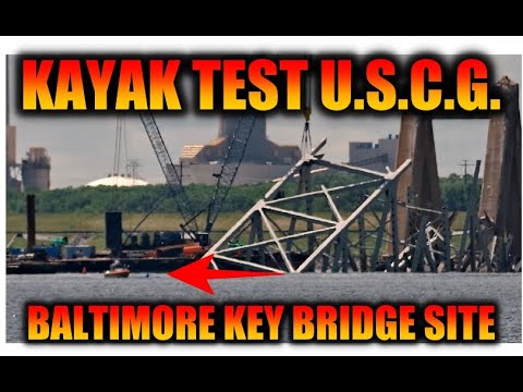 Kayak enters Safety Zone at Baltimores Key Bridge Collapse Site