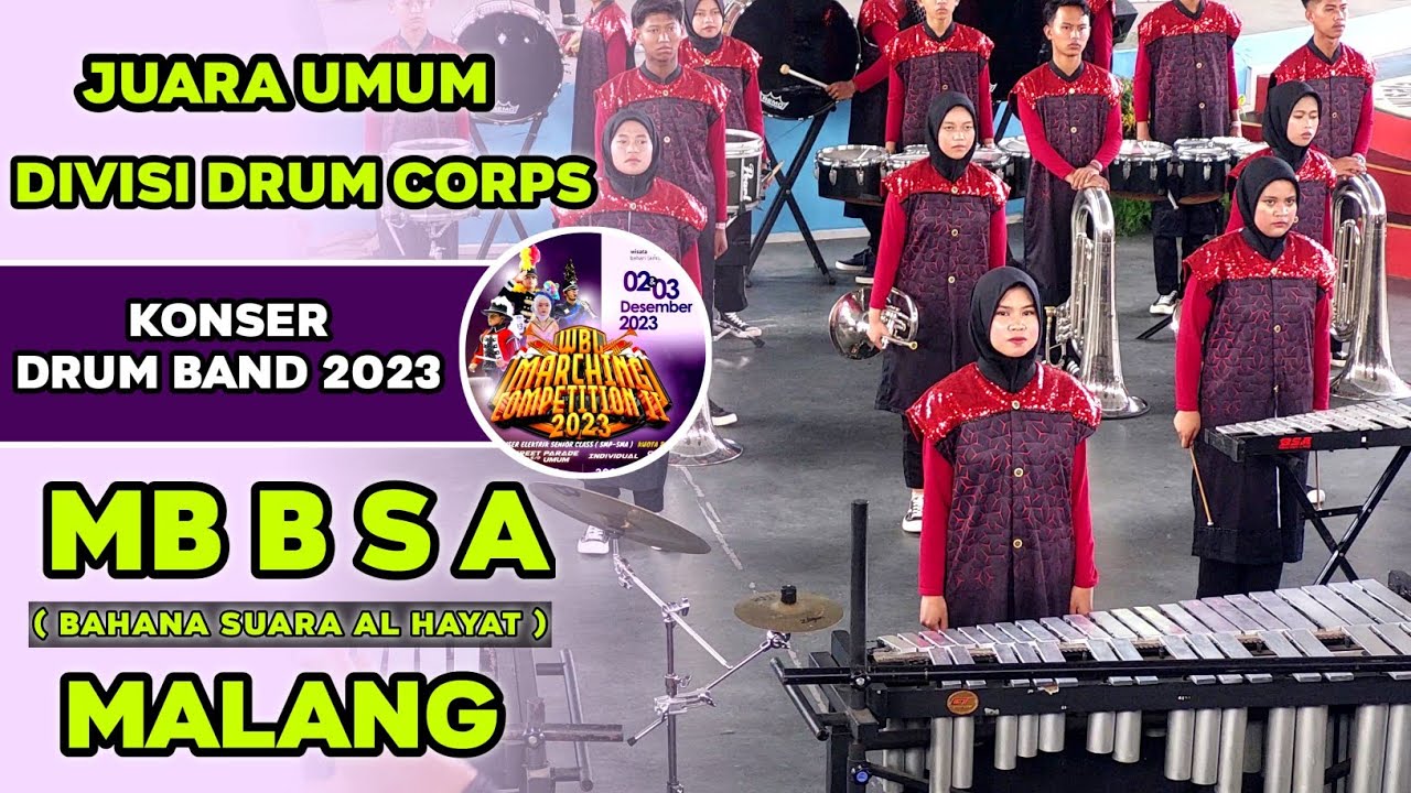 JUARA UMUM Drum Corps Konser WBL Marching Competition II 2023