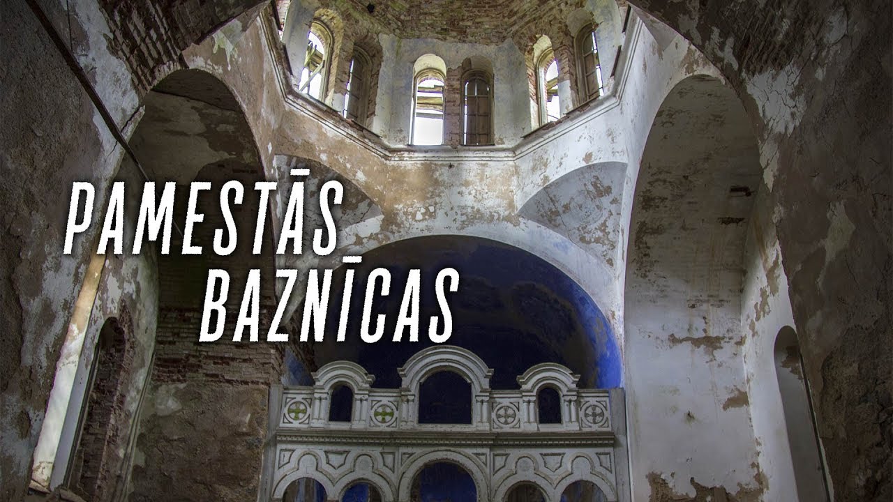 Pamestā Līderes baznīca un Kalsnavas baznīcas drupas