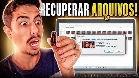 Como RECUPERAR ARQUIVOS APAGADOS do PENDRIVE GRATUITAMENTE!