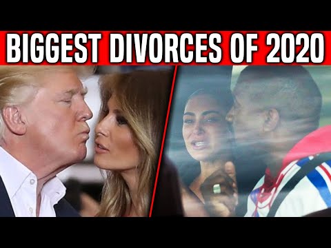 Celebrities Who Got Divorced in 2020 (Kanye Kim Kardashian, Donald Melania Trump)