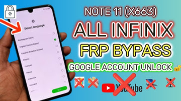 All Infinix Note 11 (x663) Frp Bypass || Google Account Unlock 2024 Method