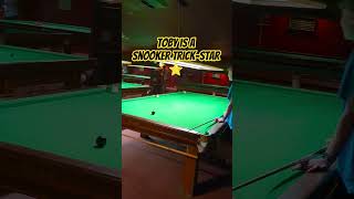 TOBY IS A SNOOKER TRICK-STAR ⭐ - Cuestars U21 Silver player Toby Waters makes a 4-cushions escape. 😎