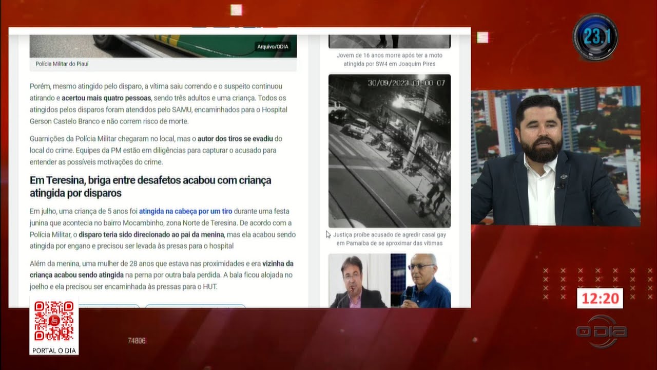 Notícias do Portal O Dia no programa Rota do Dia 09 10 2023