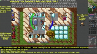 Daanthe CM Live Stream Tibia The Path To 70 (Noctera Druid 60) 100 Followers =  100 coin give a way