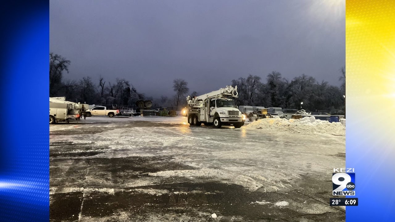 Thousands without power after ice storm - YouTube