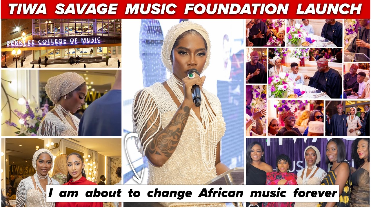 TIWA SAVAGE MUSIC FOUNDATION LAUNCH IN LAGOS. Tiwa Savage host Governor Sanwoolu and other elites.