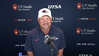 Information UTSA Head Coach Jeff Traylor Media Zoom 9.14.26 Update