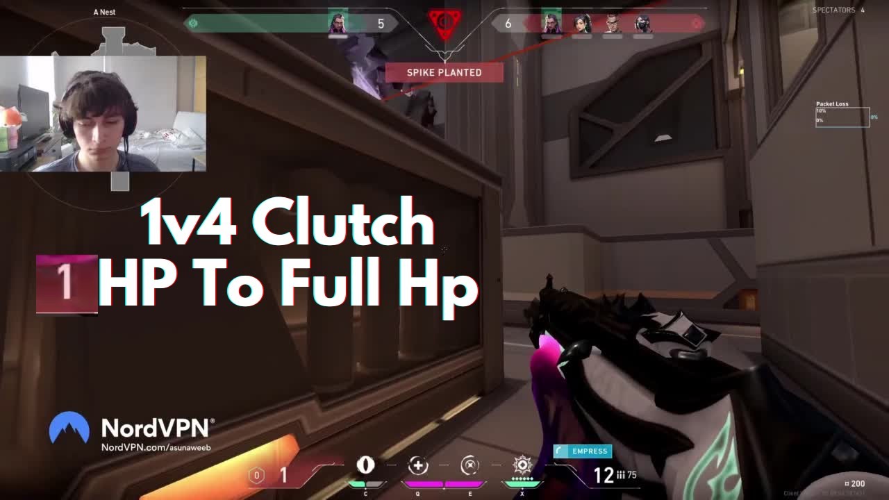 From 1Hp To Full Hp 100T Asuna's Insane 1v4 Clutch - YouTube