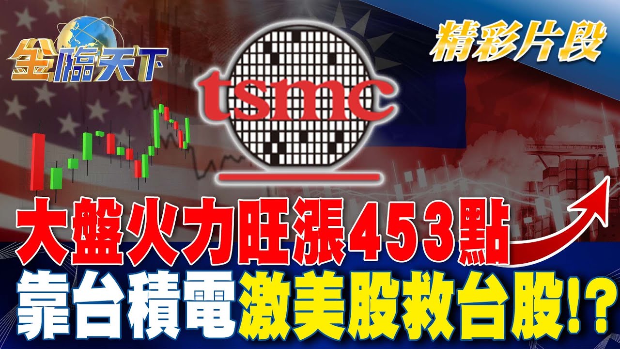 大盤火力旺漲453點 靠台積電激美股救台股！？| 金臨天下 20240119@tvbsmoney