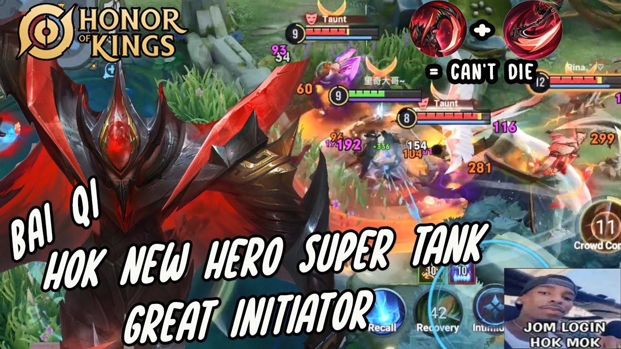 [HOK] NEW HERO BAI QI IS ACTUALLY A SUPER TANK LANER 