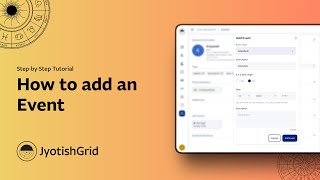 Add Event | Step-by-Step Tutorial | JyotishGrid screenshot 3