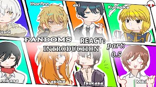 fandoms react to each-other INTRODUCTION 0 X2 Yanys