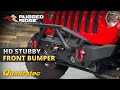 Rugged Ridge HD Stubby Front Bumper for Jeep Wrangler &amp; Gladiator