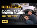 Install Fender Flares at Home! Husky Pocket Style on 2024 F-150