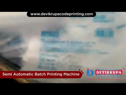 Automatic Batch Coding Machine | Semi Automatic Batch Printing Machine | Batch Printing Machine