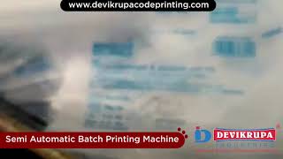 Automatic Batch Coding Machine | Semi Automatic Batch Printing Machine | Batch Printing Machine