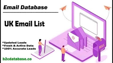 UK Email List 2025 | Verified B2B & B2C Email Database for Marketing & Lead Generation