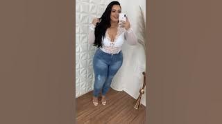 Calça Jeans Hevox Plus Size Skinny Raldina Azul