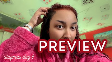 PREVIEW of vlogmas DAY 4: another hair fail & open advent calendars | FULL VLOG | alaskan anna vlogs