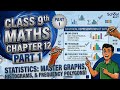 Statistics Class 9 Maths Chapter 12 | Bar Graph, Histogram &amp; Frequency Polygon Explained|#statistics