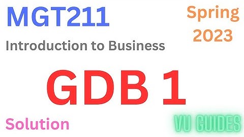 MGT211 GDB Solution Spring2023/ MGT211 GDB Solution 2023 #vu #mgt211 #gdb #spring2023