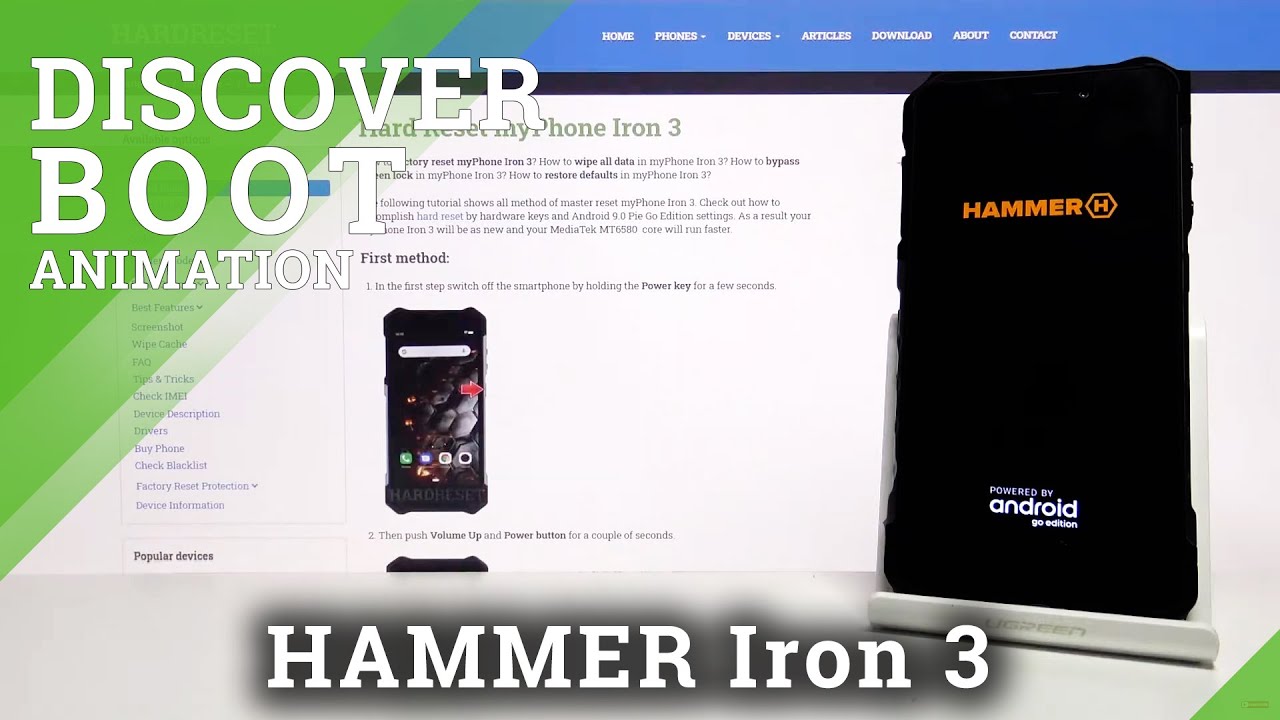 myPhone Hammer Iron 3 Boot Animation | Startup Sound