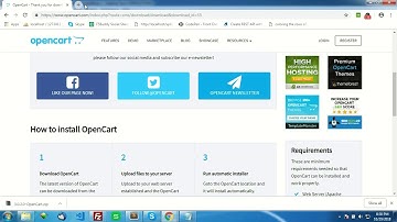 How to install opencart on localhost