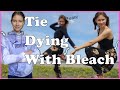 Tie dying with Bleach *so easy*