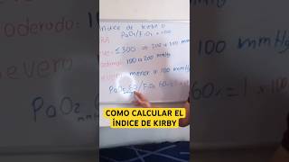 How To Calculate The Kirby Index shorts nursing mechanicalventilation