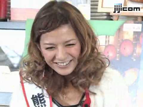 知事とスザンヌが熊本の食材をＰＲ