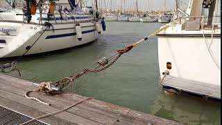 Failed mooring spring