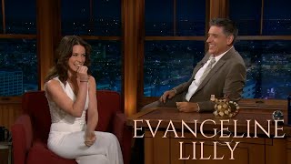 Evangeline Lilly Mesmerizes With Her Flawless Beauty On The Late Late Show With Craig Ferguson