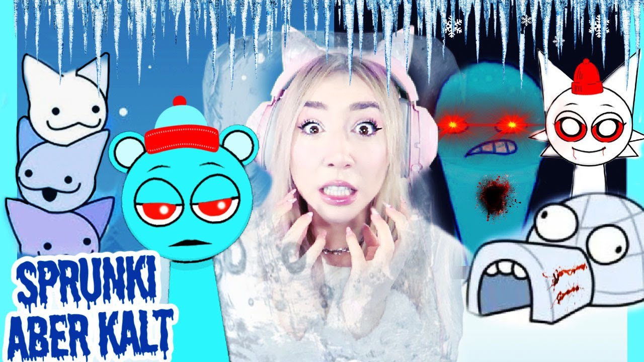 Беки нуб играет в спрунки, НО все заморожены на 1 день зимней версии игры