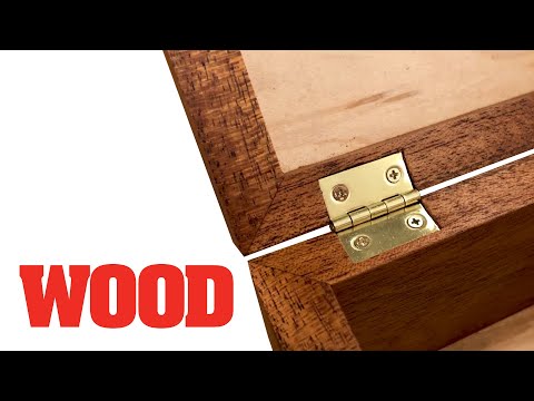 How To Mortise Box Hinges - WOOD magazine