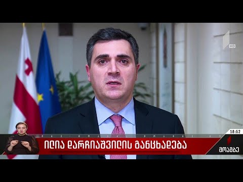 ილია დარჩიაშვილის განცხადება
