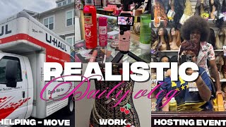 A DAY IN MY LIFE 🎀 | hosting event + custom outfit + moving day |