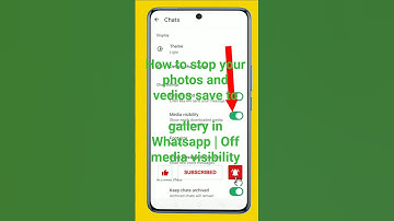 How to stop your photos and vedios save togallery in Whatsapp | Off media visibility#whatsapp
