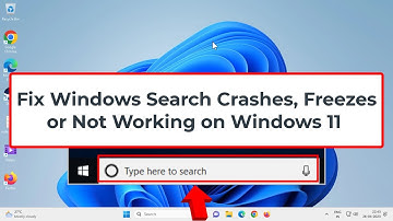 Fix Windows Search Crashes, Freezes or Not Working on Windows 11