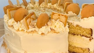 BANANA PUDDING CHEESECAKE CAKE!! | BEST DESSERT EVER!