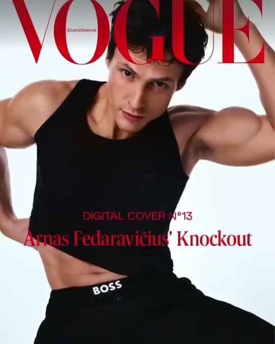 Arnas Fedaravičius Vogue Scandanavia cover shoot