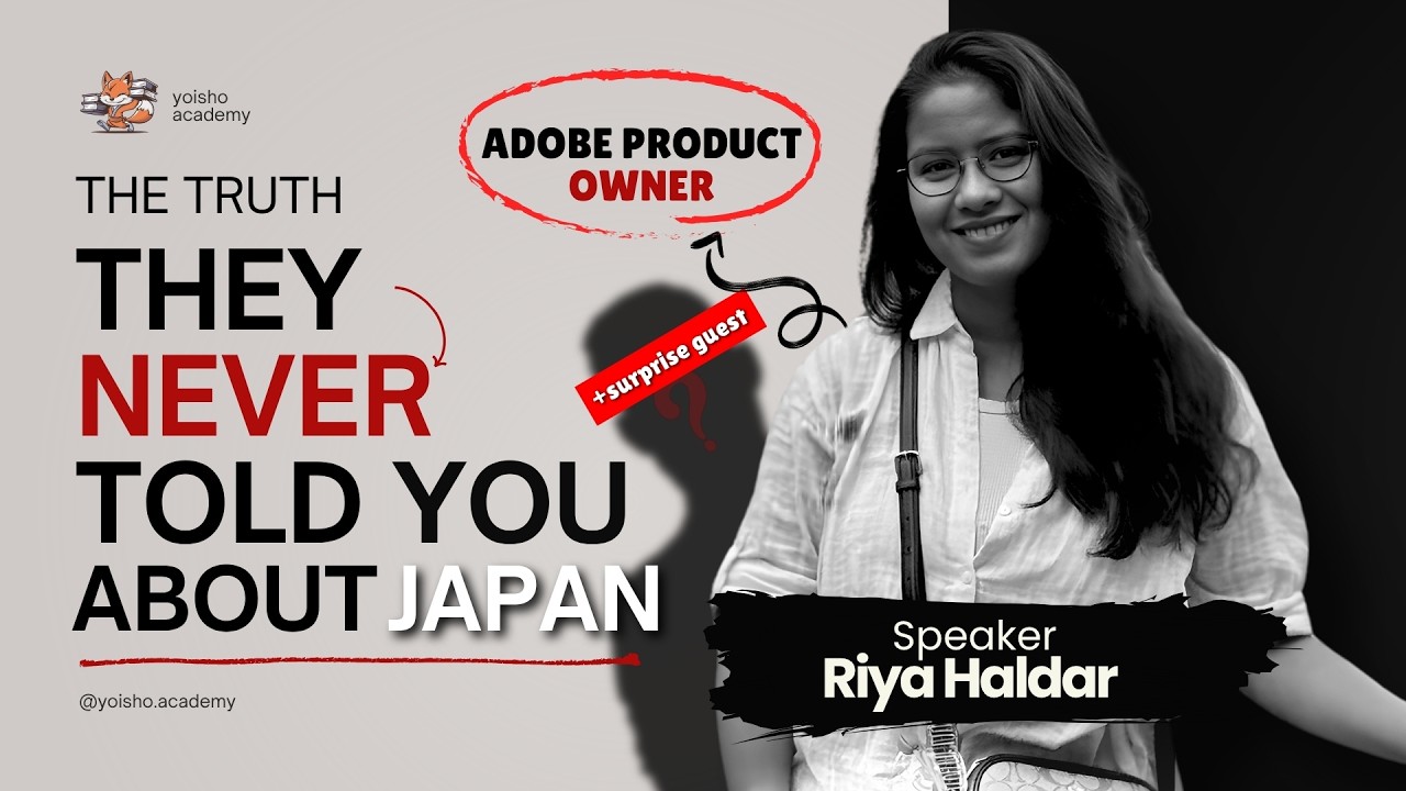 From India to Japan's Tech World — The Untold Truth | Riya Haldar | Yoisho Academy Webinar