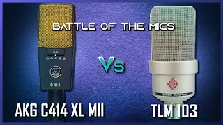 Neumann TLM 103 vs AKG 414 XL MII Review / Test / Comparison