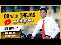 Sensitivity Analysis (Graphical) & All-Slack Starting Method in Tamil | OR with THEJAS