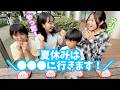 夏休みは●●●へ行きます！子供たちにサプライズで旅行発表してみた♪