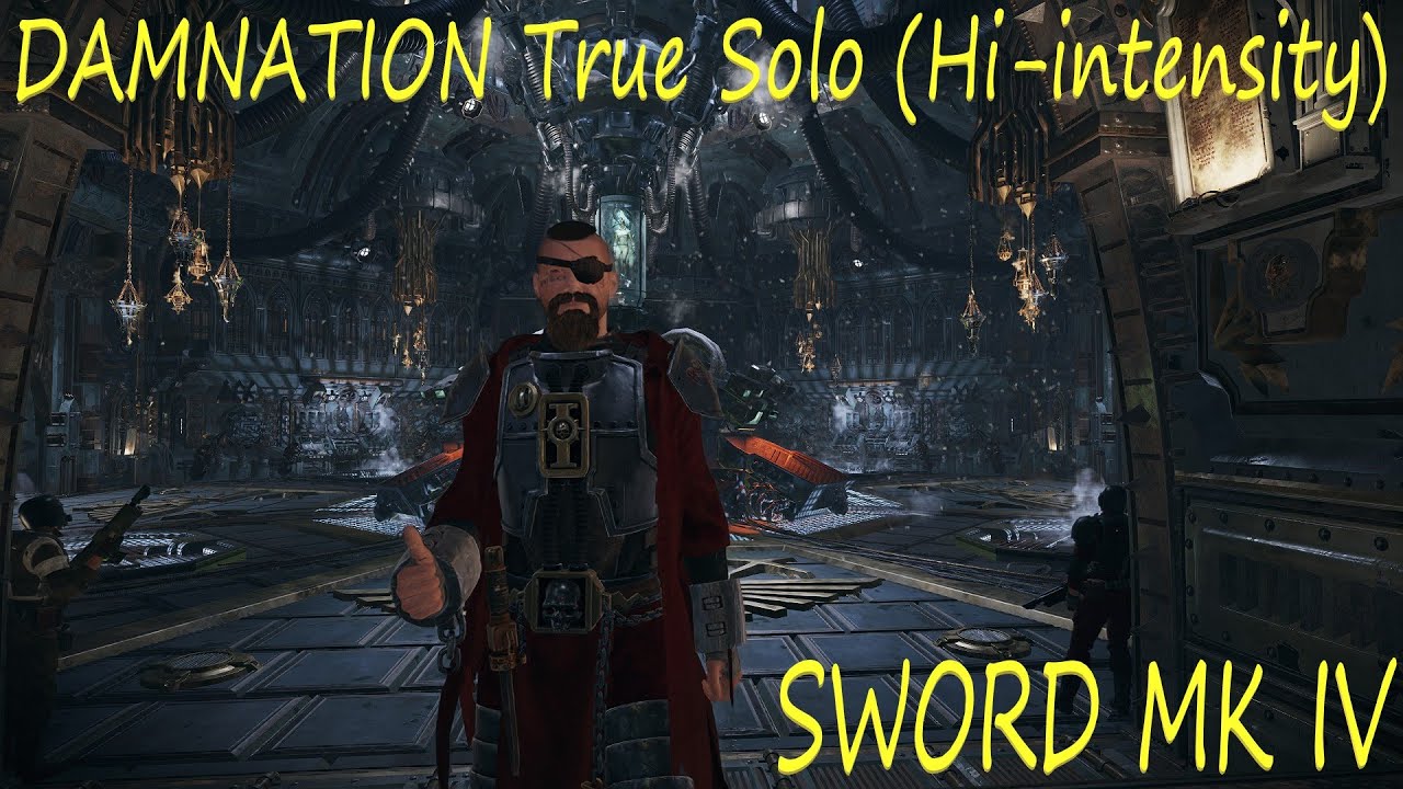 Zealot - True solo Damnation (Hi-intensity) Sword/Autogun mk5 - Darktide