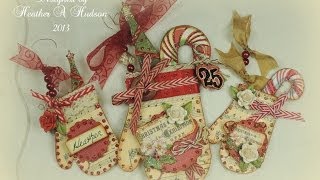 Vintage Christmas Mitten Ornament or Tag