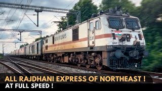 ALL RAJDHANIs of NORTHEAST at FULL SPEED ! | DBRG Raj + SANG Raj + AGTL Raj | Compilation | NFR
